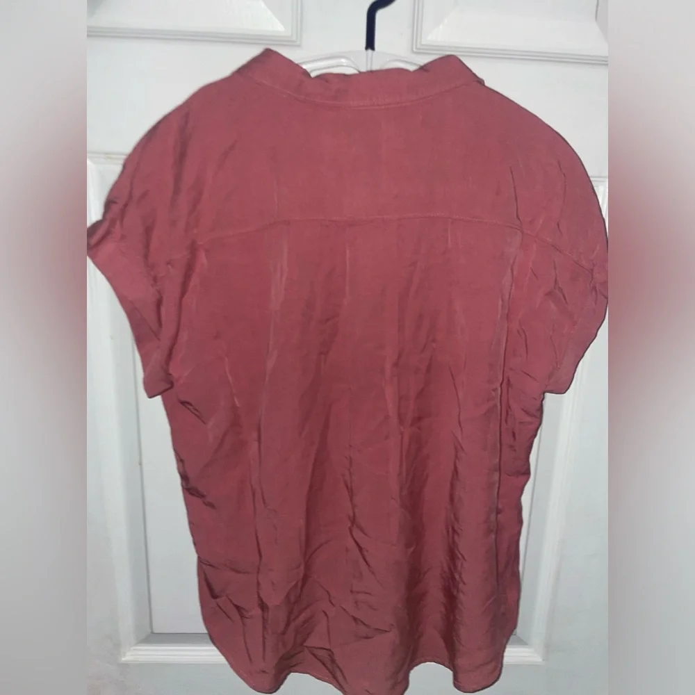 Zenana Salmon Button Up Top - Picture 7 of 10
